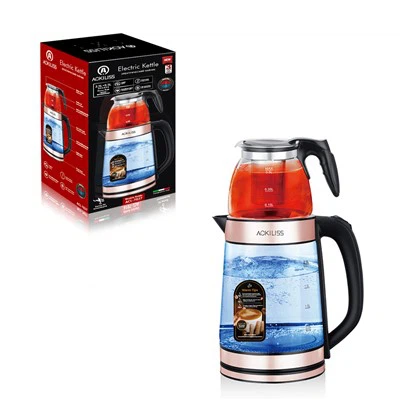 Hervidor de agua de vidrio inalámbrico